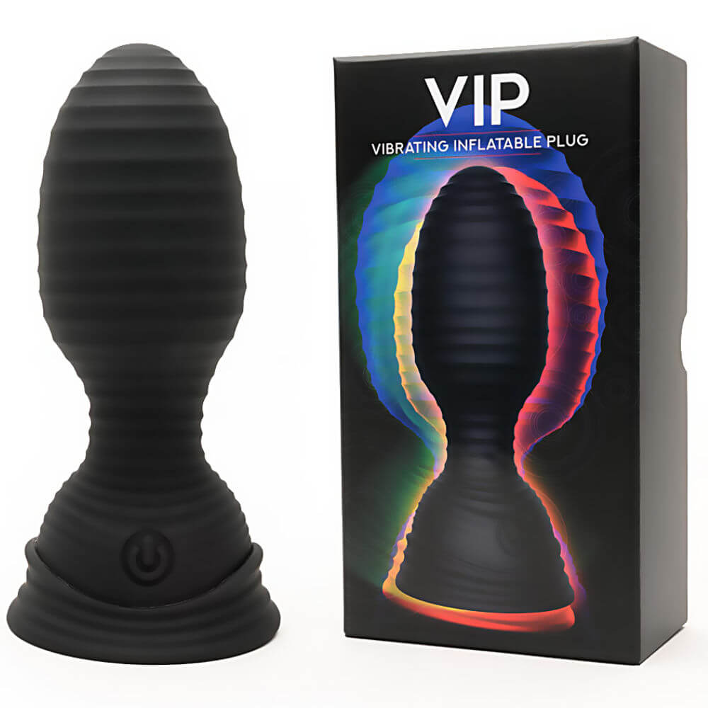 Фаллоимитатор с подкачкой и шариком Strap-on-me Inflatable Plug, черный 6017500 - Strap-on-me - Фаллоимитаторы с грушей/окончанием - Купить