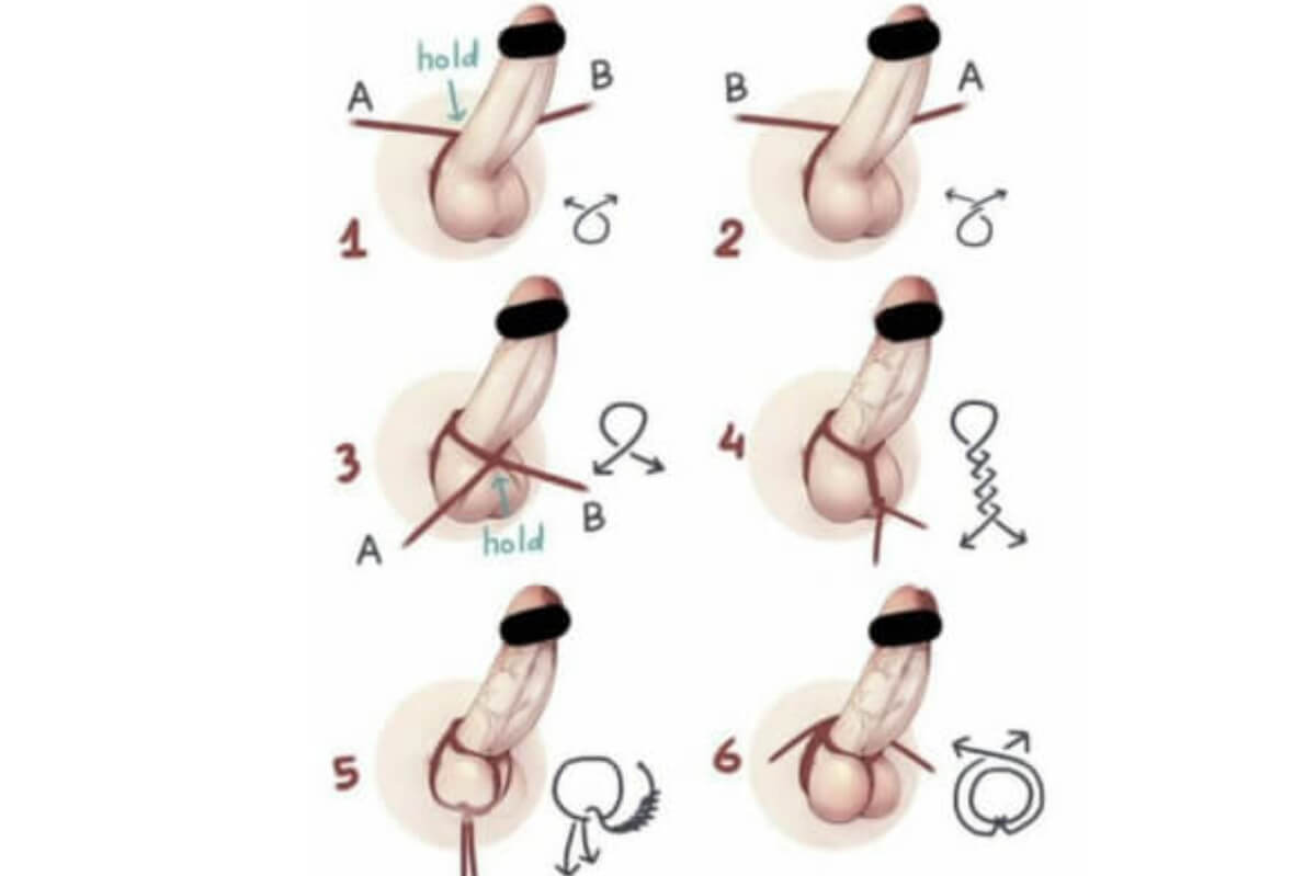 Penis bondage positions - How to tie up a penis