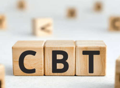 CBT = Cock and Ball Torture: Symbolbild: Holzwürfel mit den Buchstaben CBT Englisch: Symbolic image: Wooden cube with the letters CBT