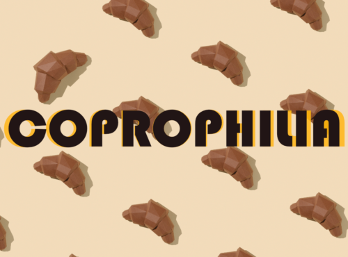 Koprophilie: Exkrementen-Fetisch. Symbolbild: braune Croissants. Englisch: Coprophilia: excrement fetish. Symbolic image: brown croissants