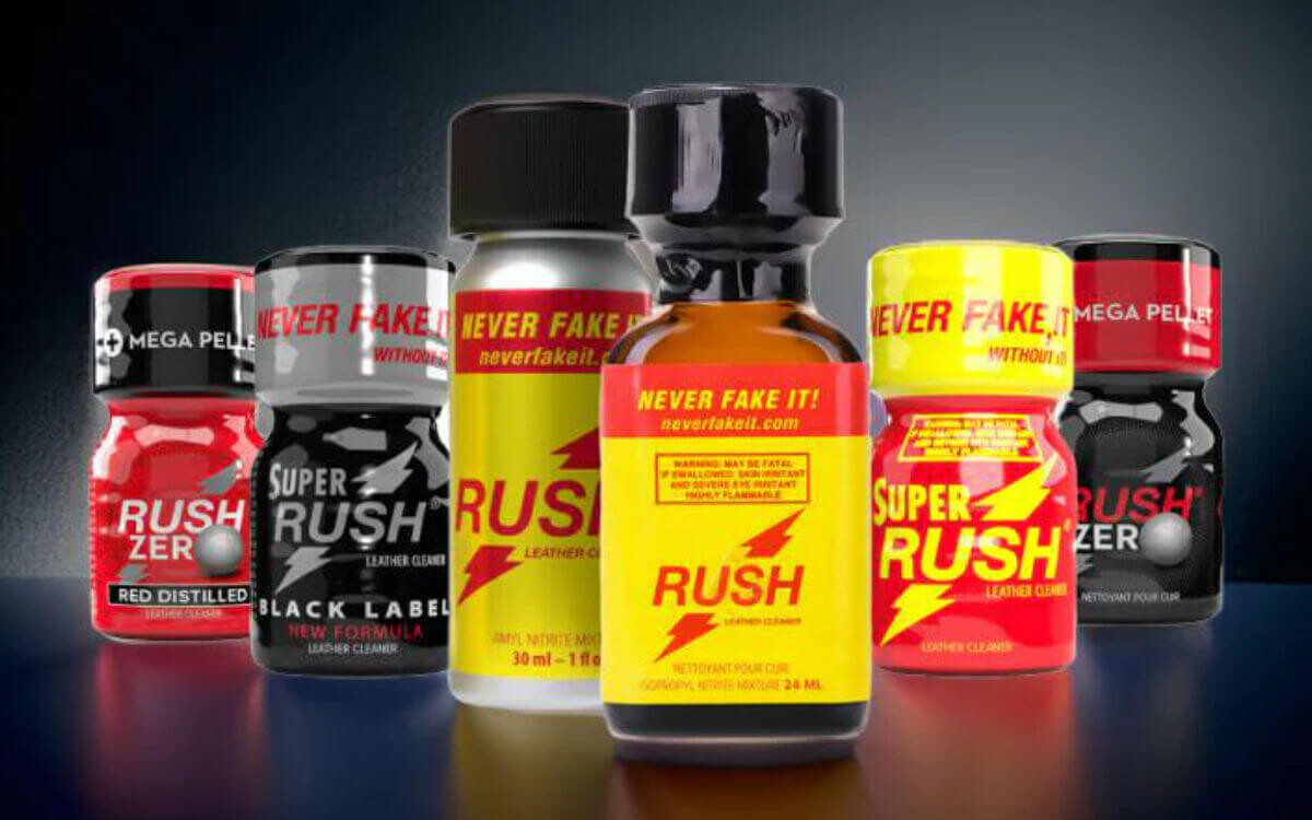 Poppers Hersteller & Poppers Marken. Symbolbild: Beliebte Poppers Produkte. Englisch: Poppers manufacturers & poppers brands. Symbolic image: Popular poppers products.