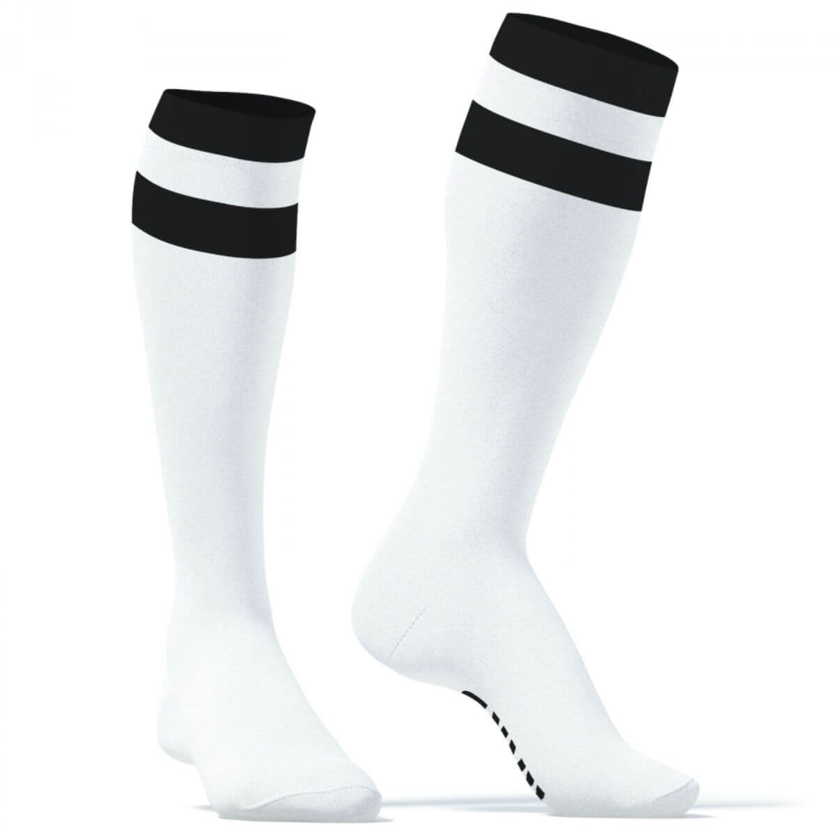 SneakXX Long Socks - Hard Black On White