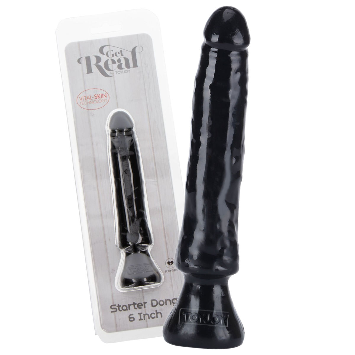 Black Anal Starter Dong 6"
