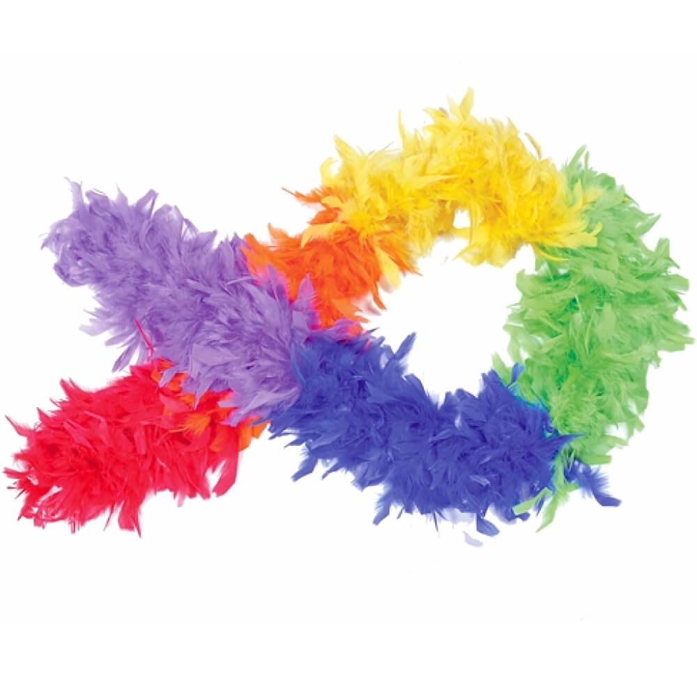 Rainbow Feather Boa
