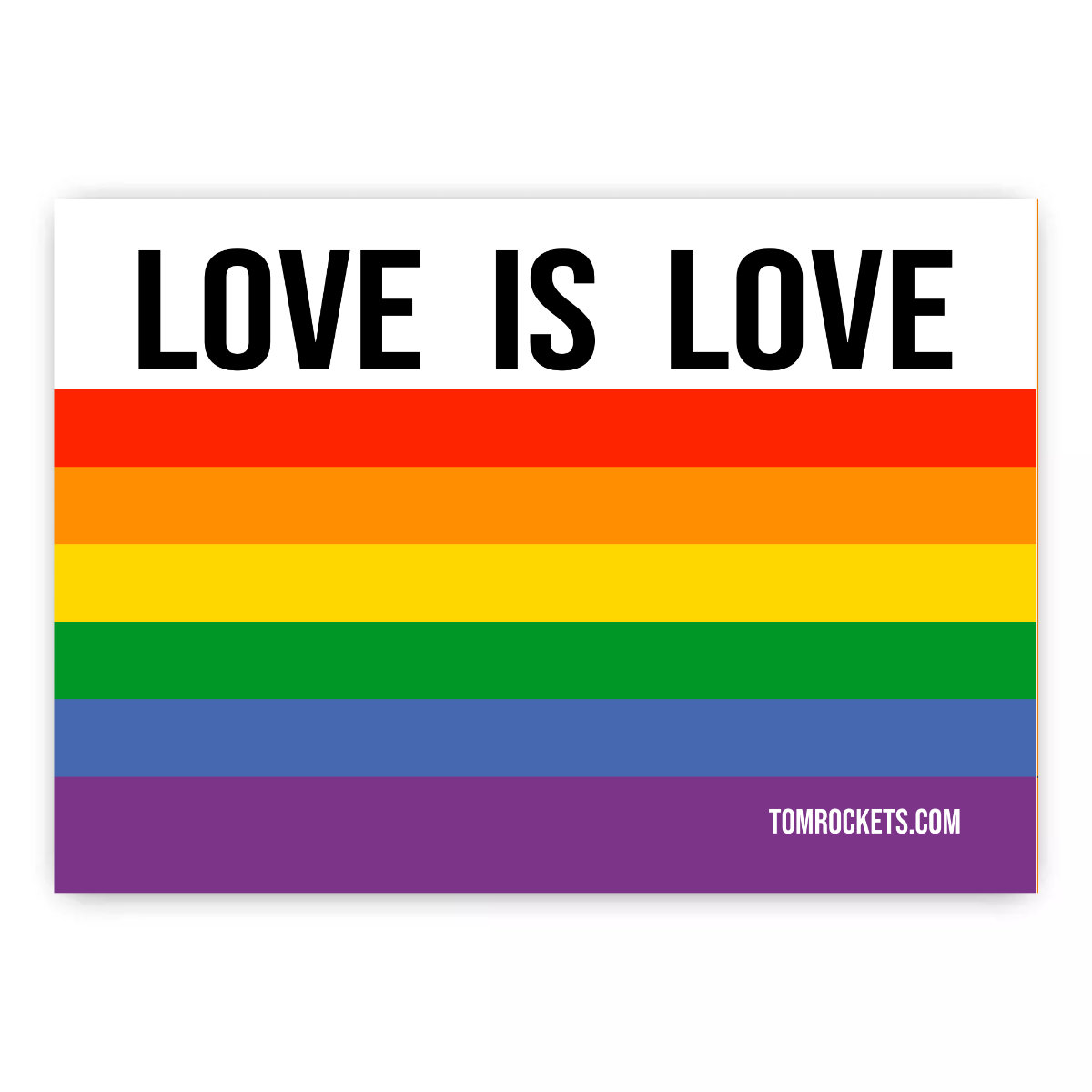 Sticker - Love is Love (Flag)