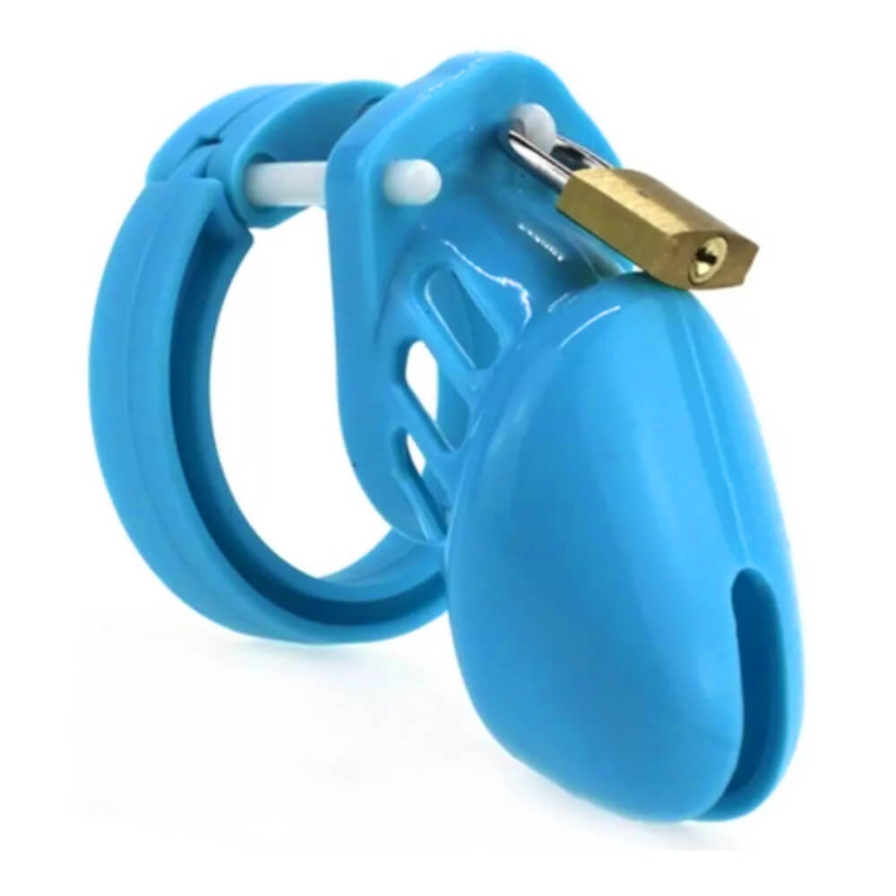 Chastity Cage Silicone Azure 7 x 3,3 cm