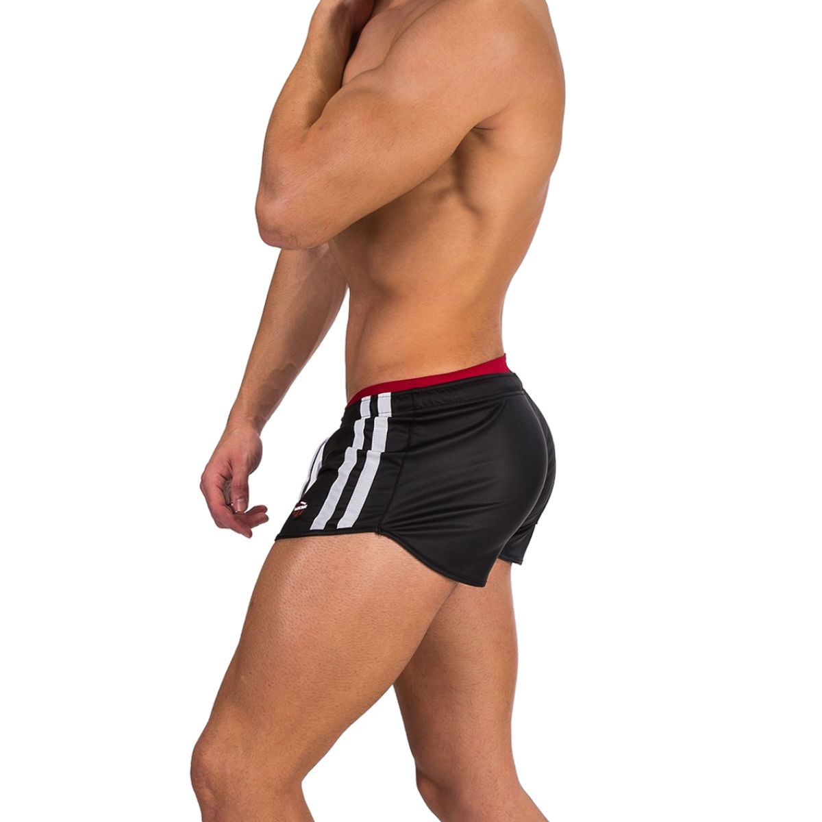 Barcode Shorts Byron - Black White