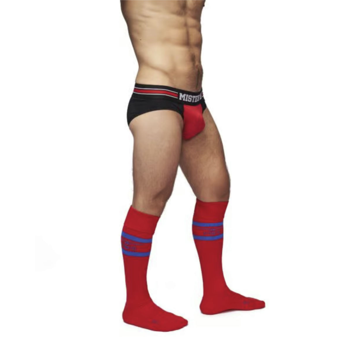 Mister B Football Socks Red/Blue