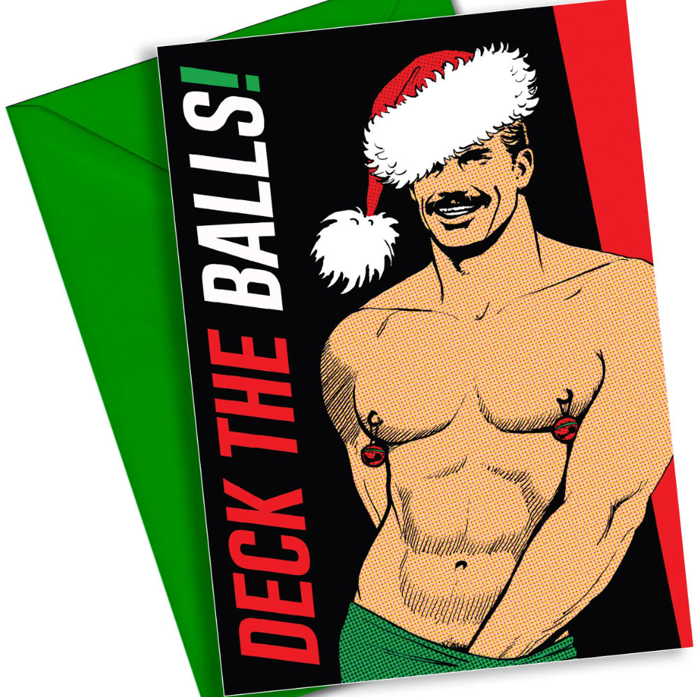 Tom of Finland Christmas Card Deck the Balls