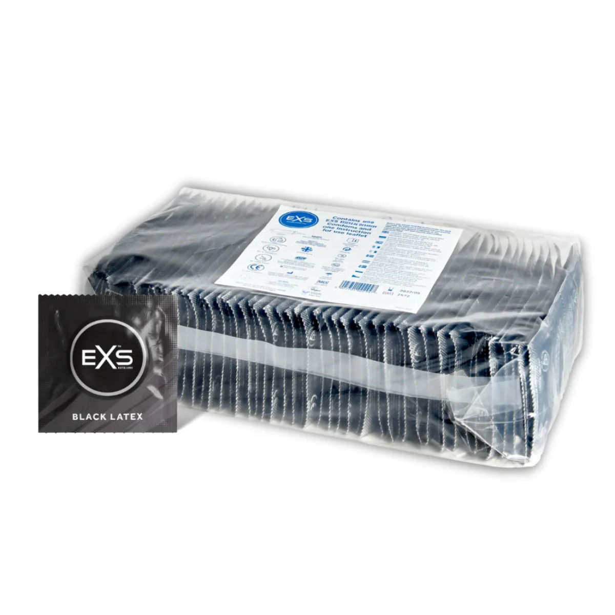 EXS Black Latex Condoms 100 Pack