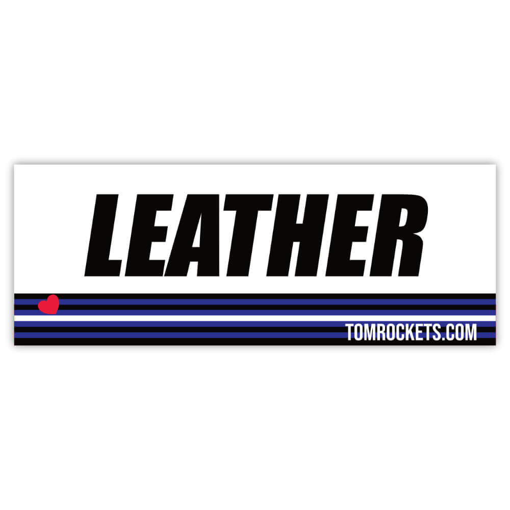 Sticker - Name Tag: Leather