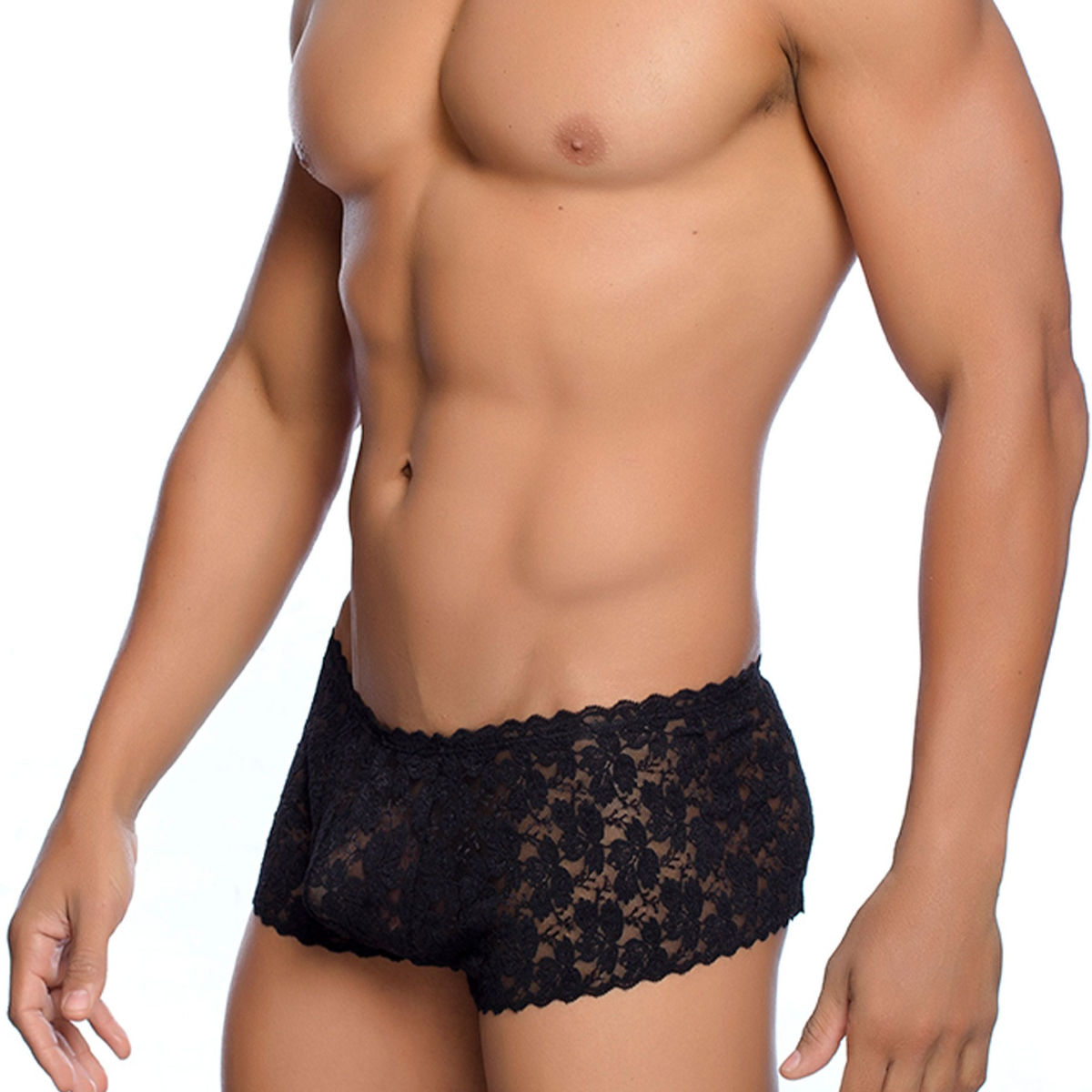 Boy Short Lace Black