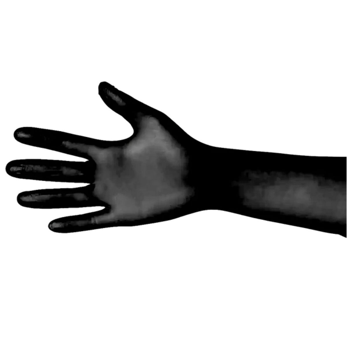 Single Use Black Latex Gloves - 100 Package