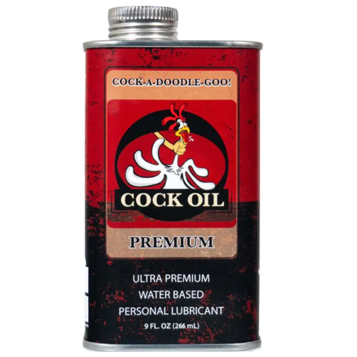 Cock Oil Metal Can
