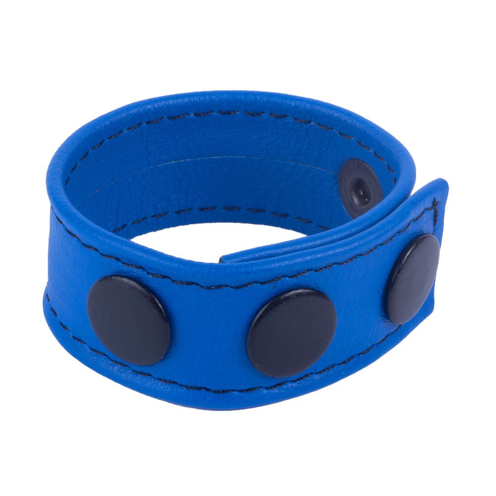 Leather Cockring Blue
