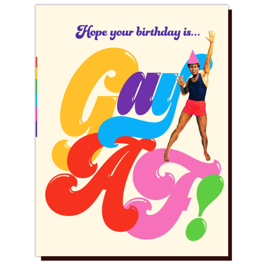 Birthday Card Gay AF