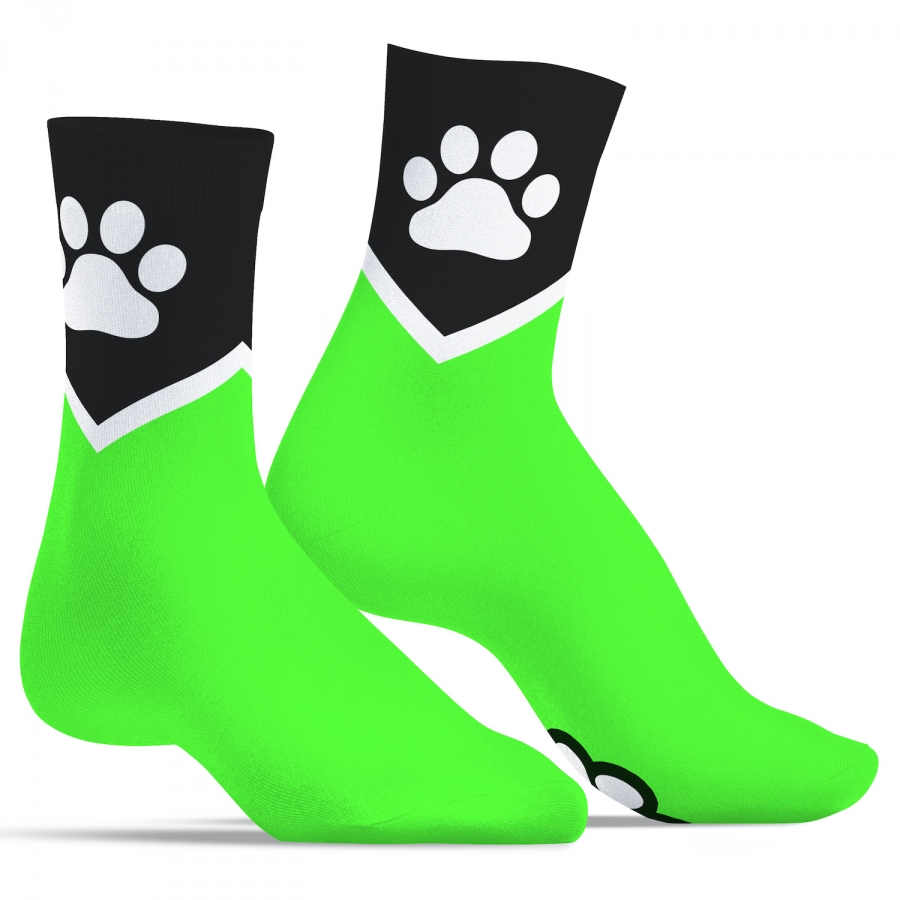 Kinky Puppy Socks - Neon Green