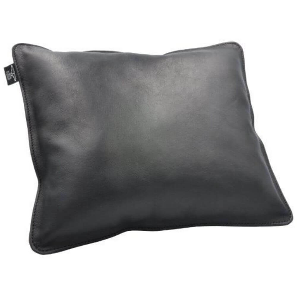 Sling leather pillow black-black