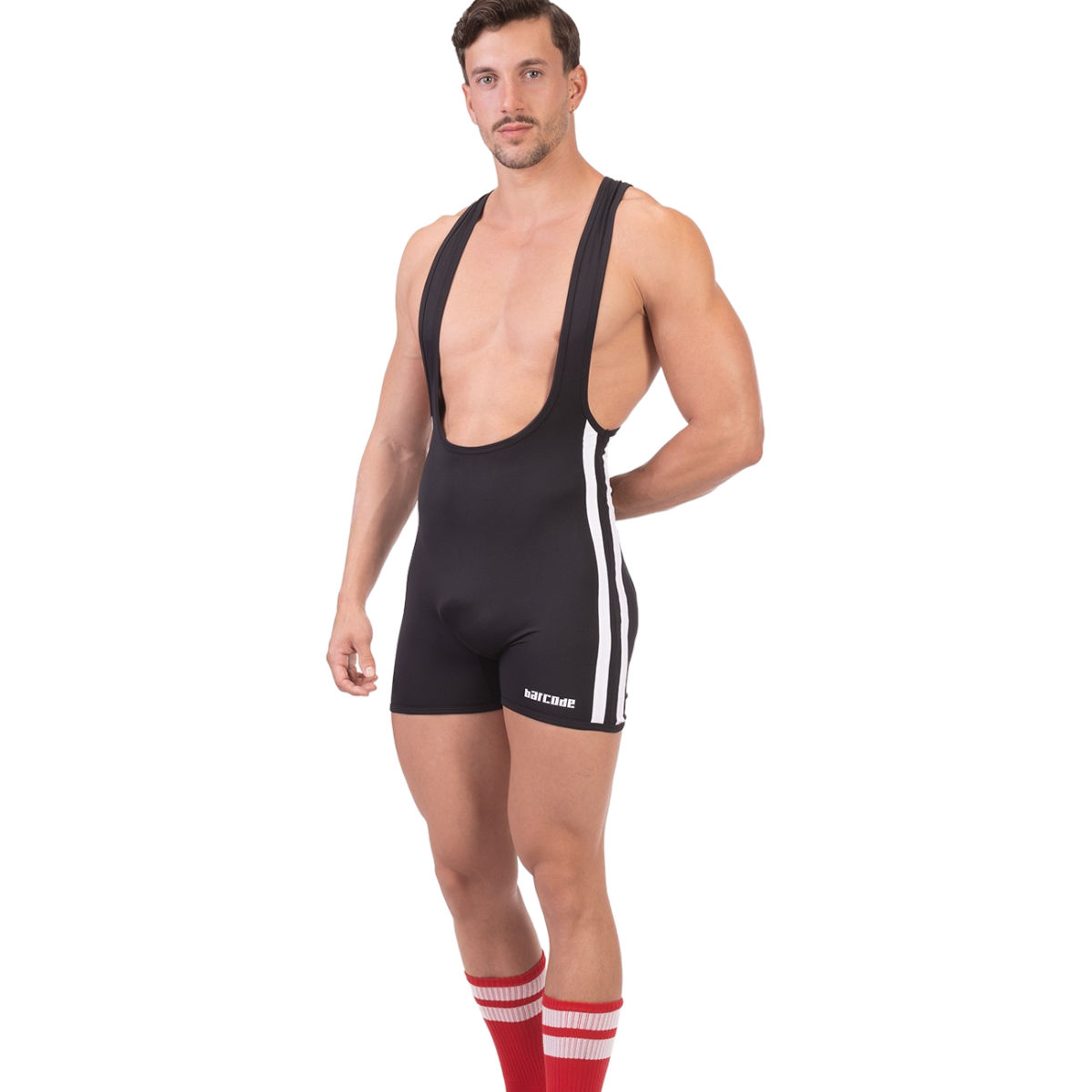 Barcode Singlet Dastin - Black White