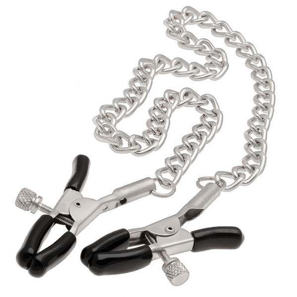 Tit Play! Nipple screw clamps with chain | Tom Rocket's