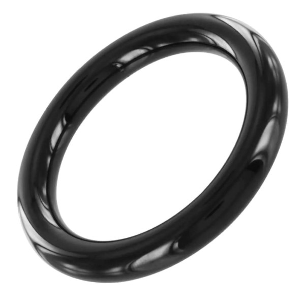 Black Stainless Steel Cock Ring | Tom Rockets