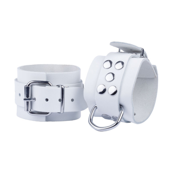 Leather Wristcuffs White | Tom Rocket's