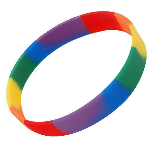 Rainbow Silicone Bracelet | Tom Rocket's