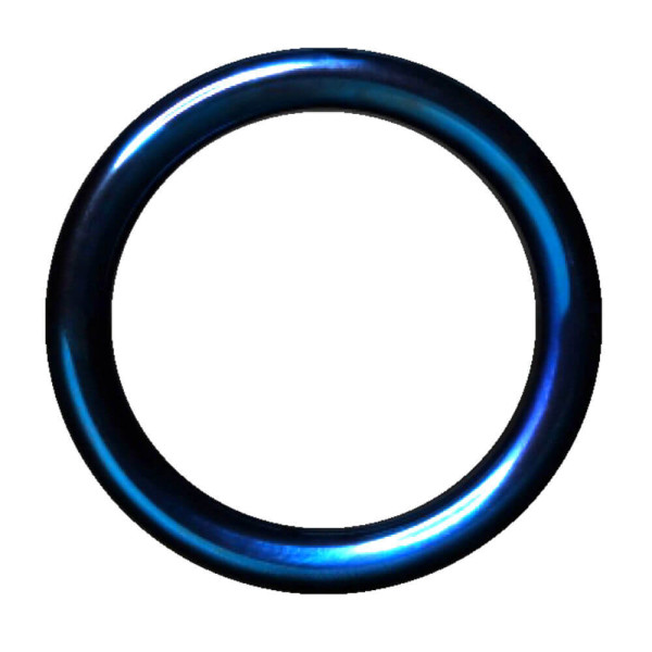 Blue Adonized Steel Ring | Tom Rockets