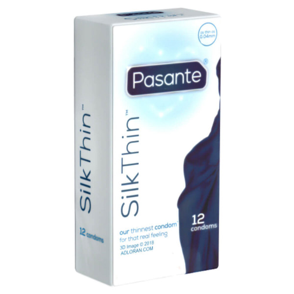 Pasante Silk Thin Condoms 12 Pack | Tom Rockets