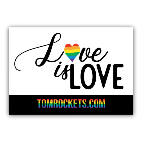 Sticker - Love is Love (white) | Tom Rocket's